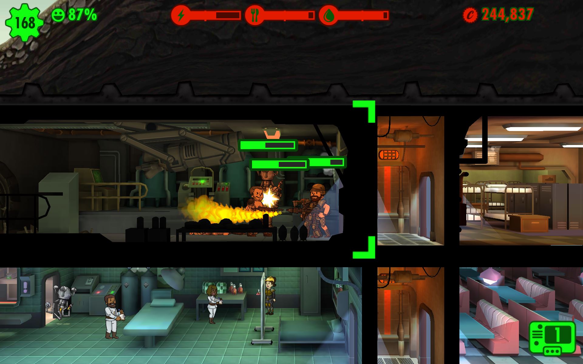 fallout shelter mr handy health
