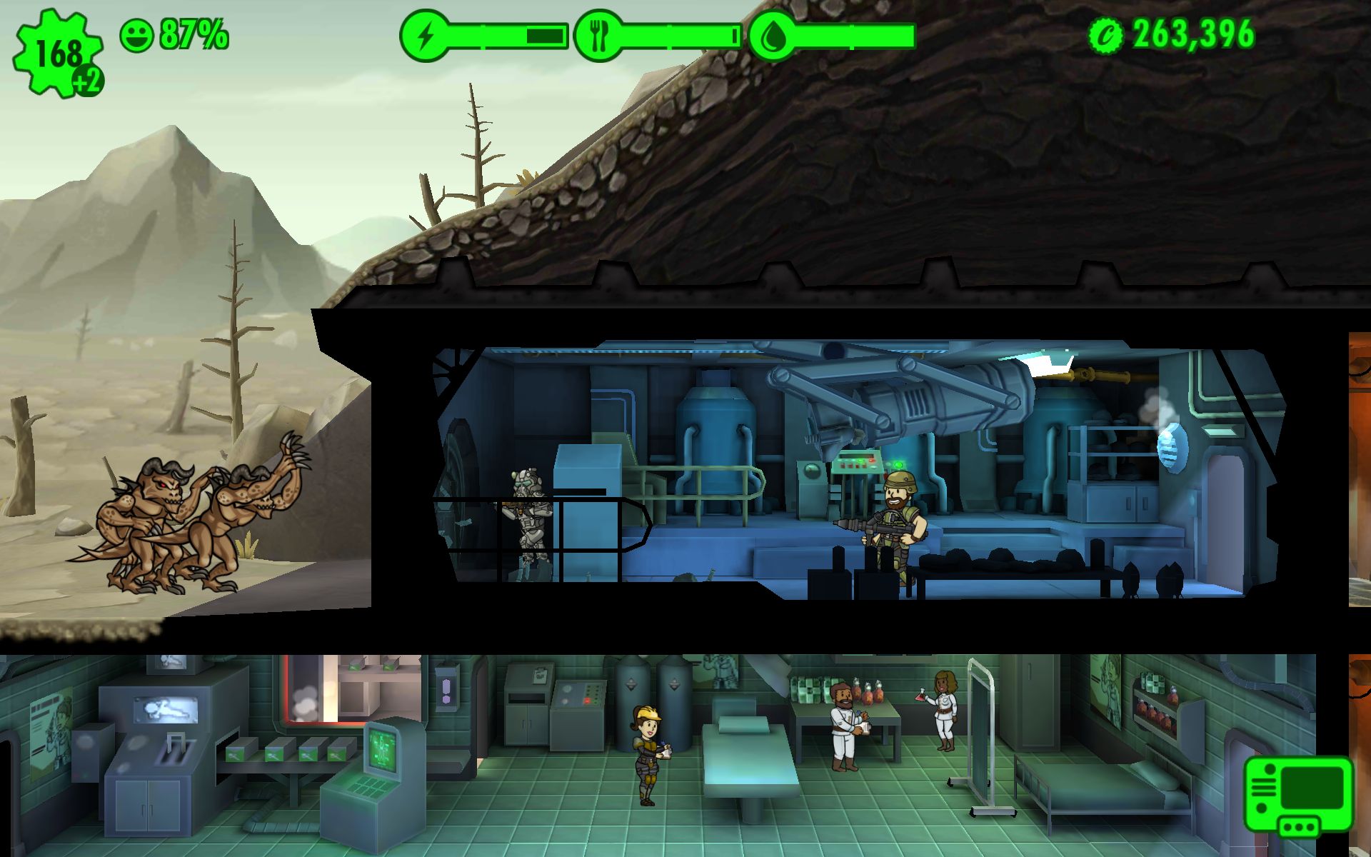 fallout shelter how to move rooms