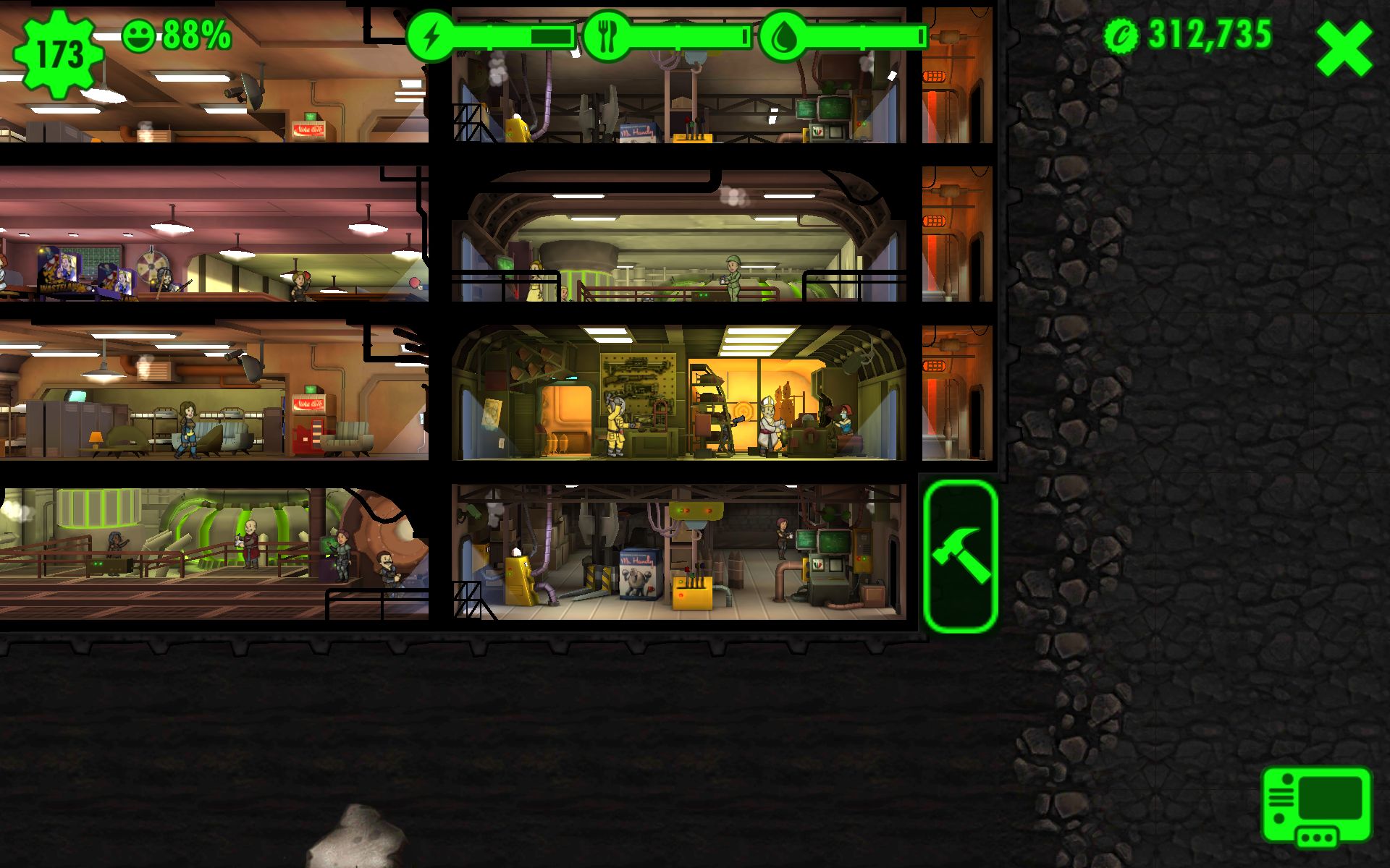 best fallout shelter evelvator layout