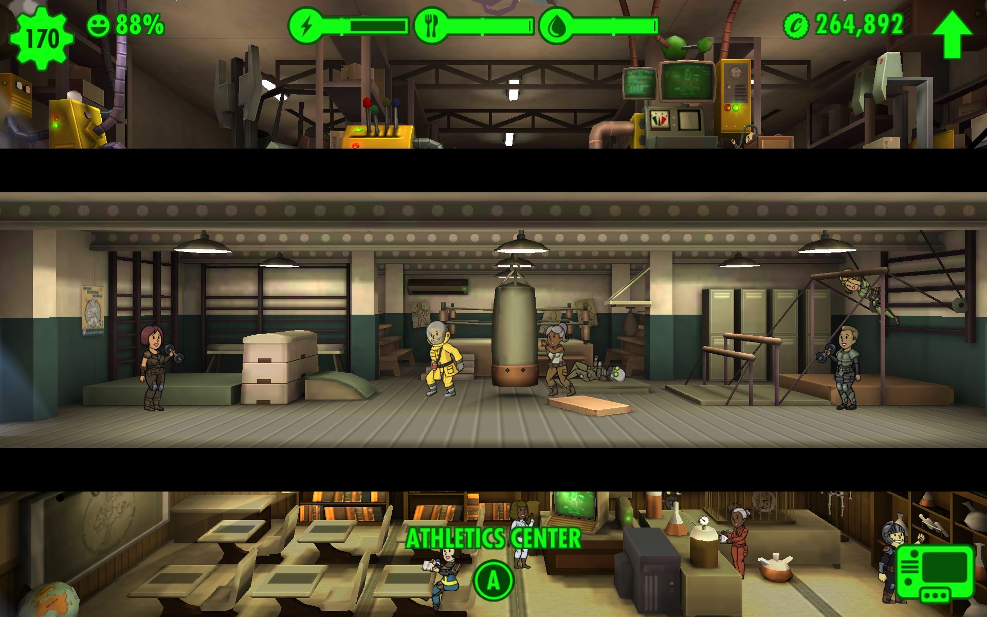 fallout shelter train faster