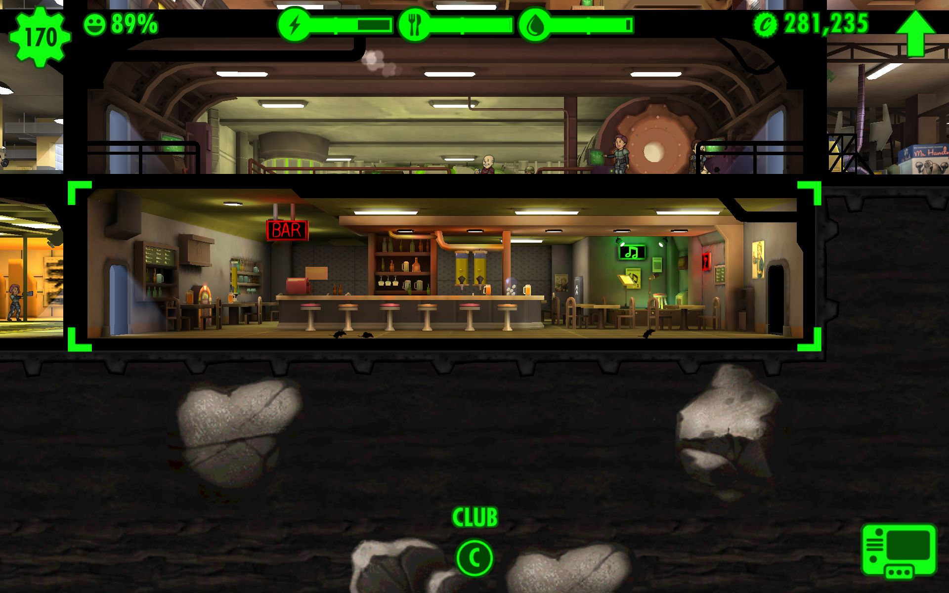 moving dwellers between training rooms fallout shelter