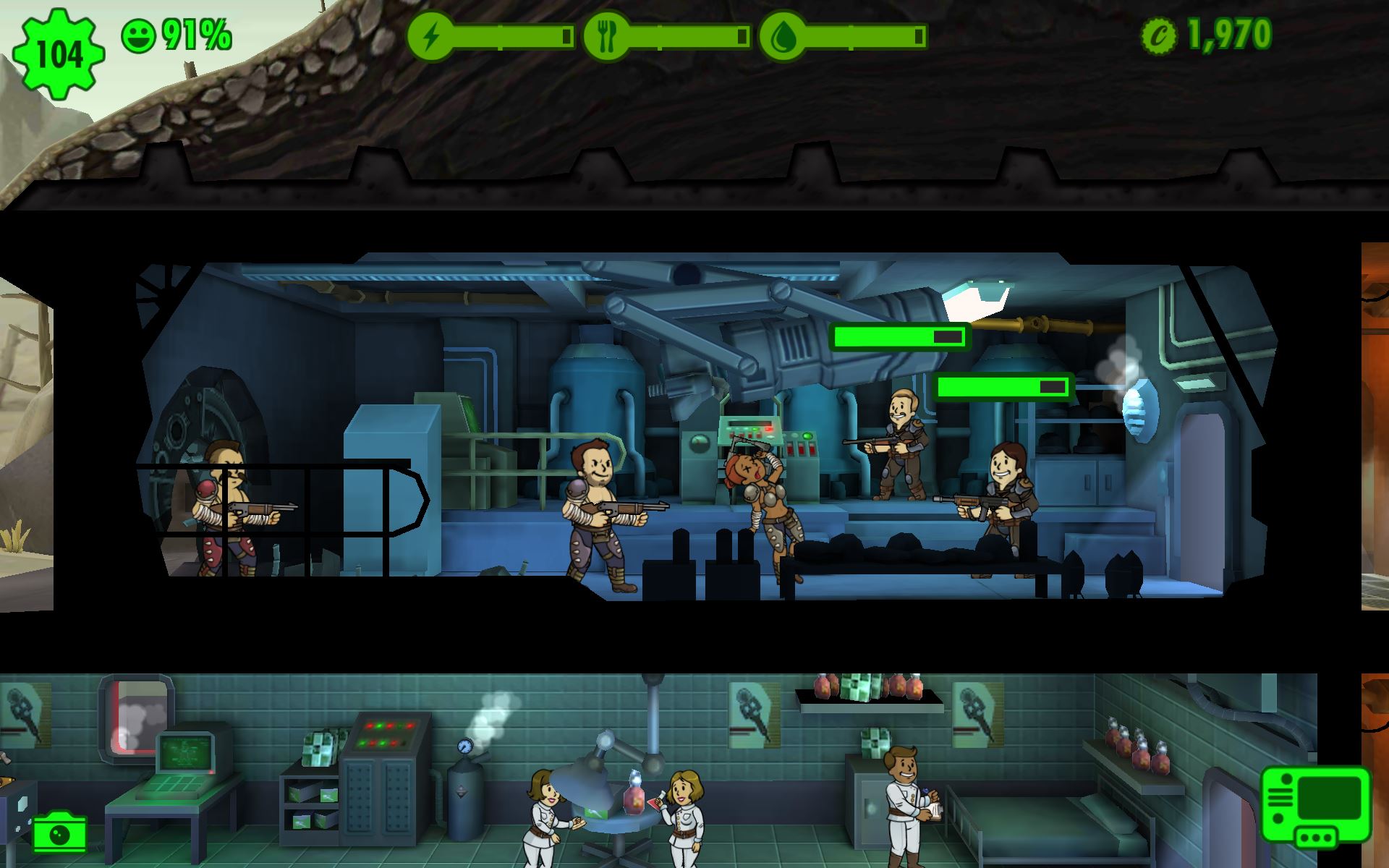 fallout shelter how long to explore based on level