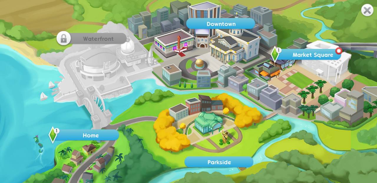 Locations The Sims Mobile