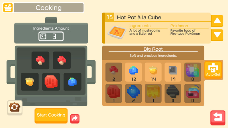 Recipe Cheat Sheet Pokemon Quest Walkthrough And Tips