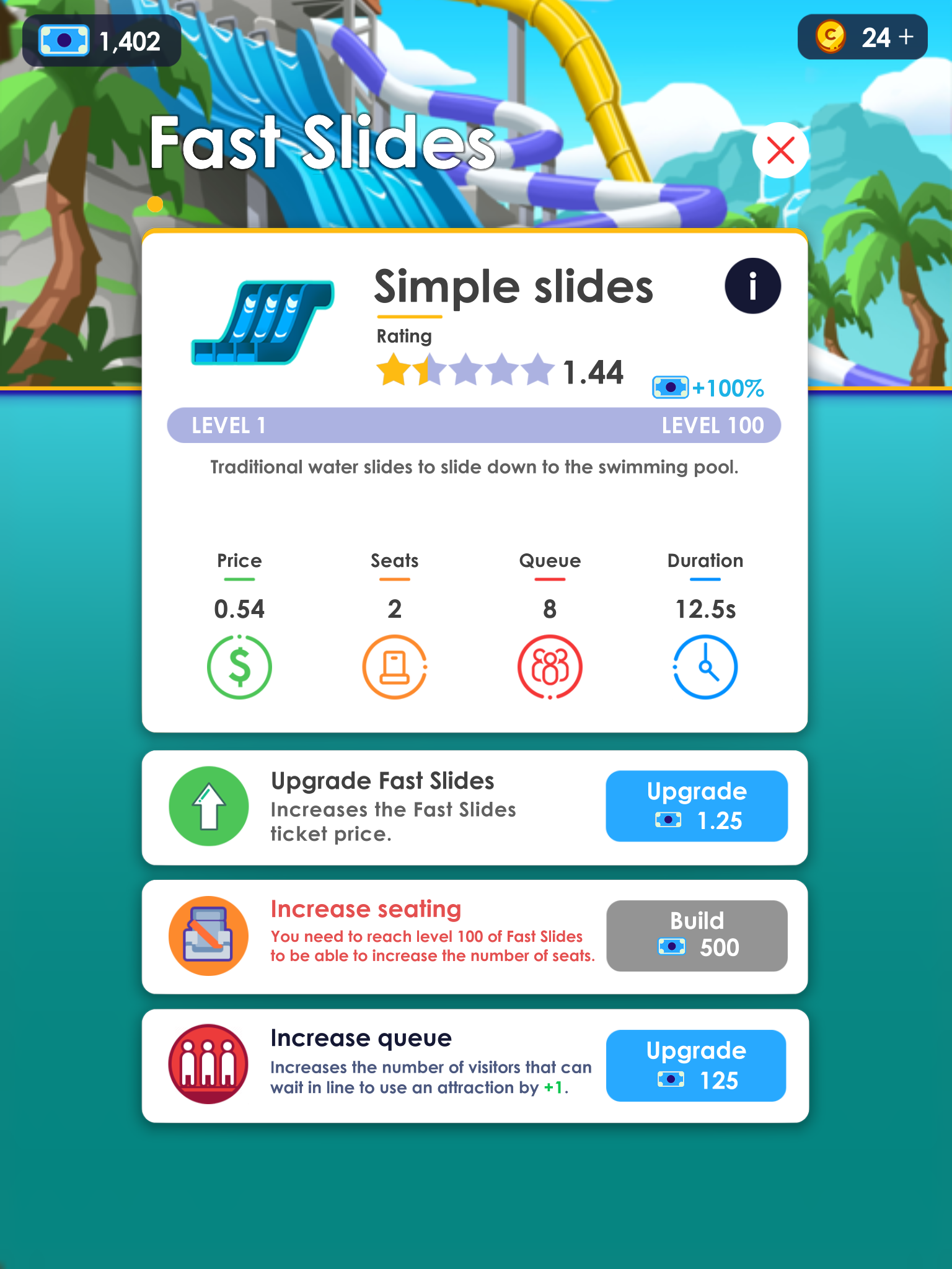 Aqua Park Idle Theme Park Tycoon Guide - how to put water in roblox theme park tycoon 2
