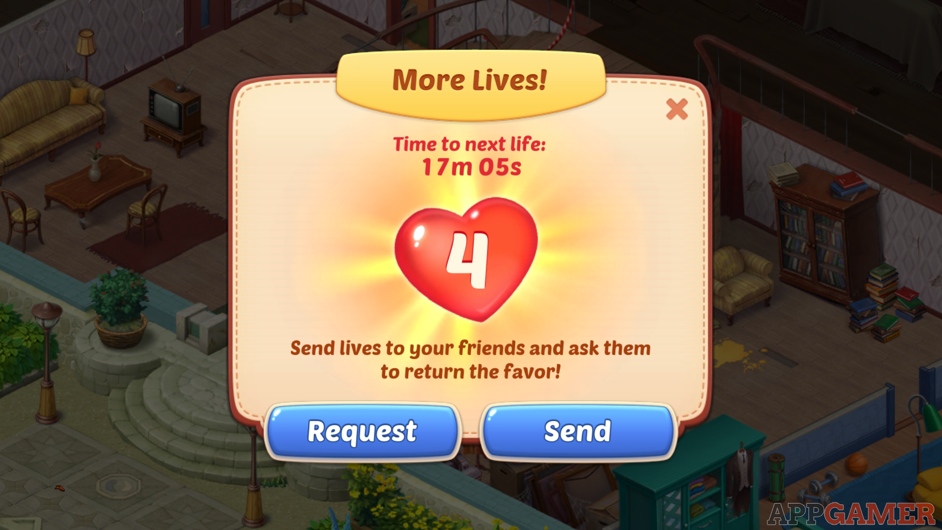 can you give luves when you have unlimited lives in homescapes