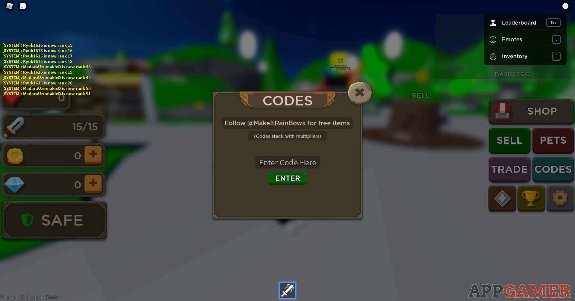 Codes In Blade Throwing Simulator