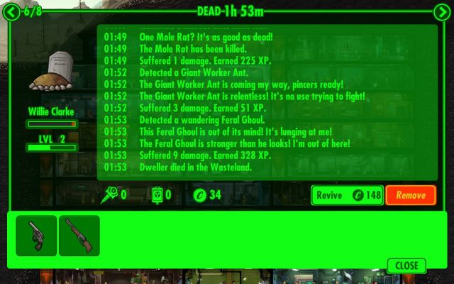 fallout shelter special stats exploring