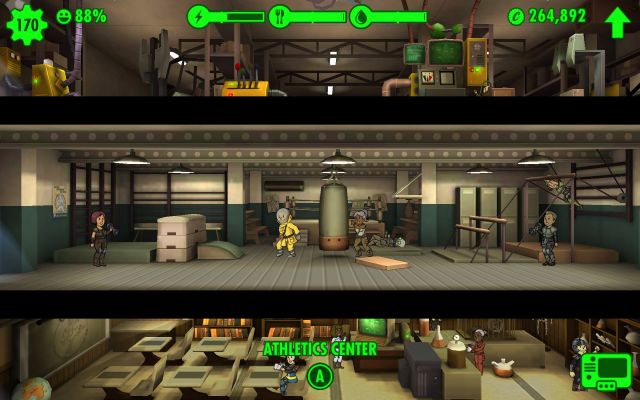 fallout shelter merge weight room