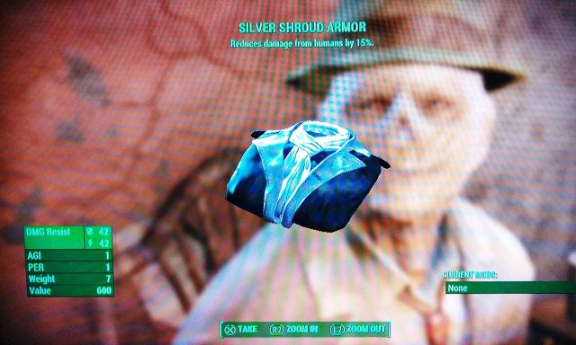 fallout 4 silver shroud upgrade bug