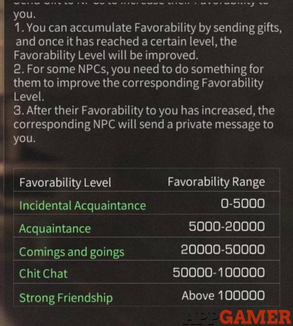 How To Increase Favorability With Certain Npcs Lifeafter Guide And Tips - roblox how to make npc give tools