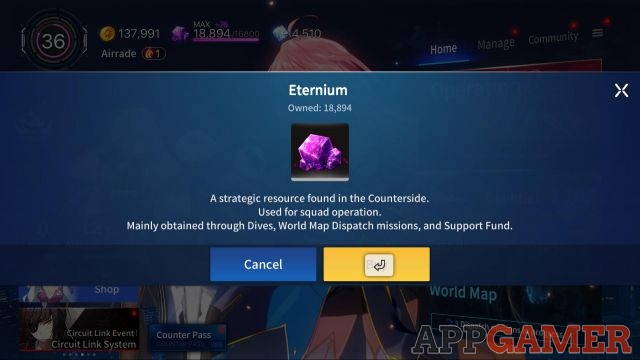 eternium forum code