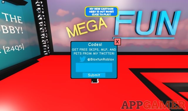 Mega Fun Obby Codes July 2021 Roblox - twitter codes for roblox mega fun obby