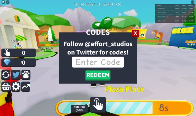 Tapping Inc Codes July 2021 Roblox - roblox twitter code for bird