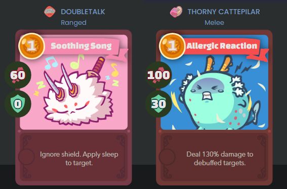 Axie Infinity Combo Cards List - Axie Infinity