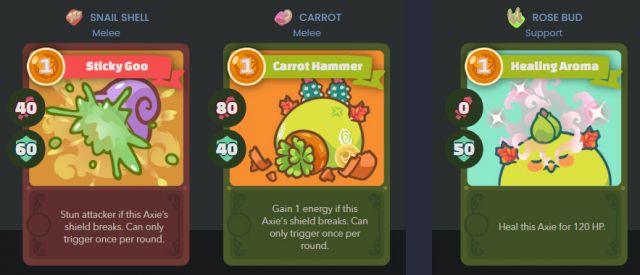 Axie Infinity Combo Cards List - Axie Infinity