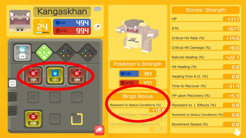 Pokemon Quest Kangaskhan  Recipes, Moves, Bingo Sets and Stats