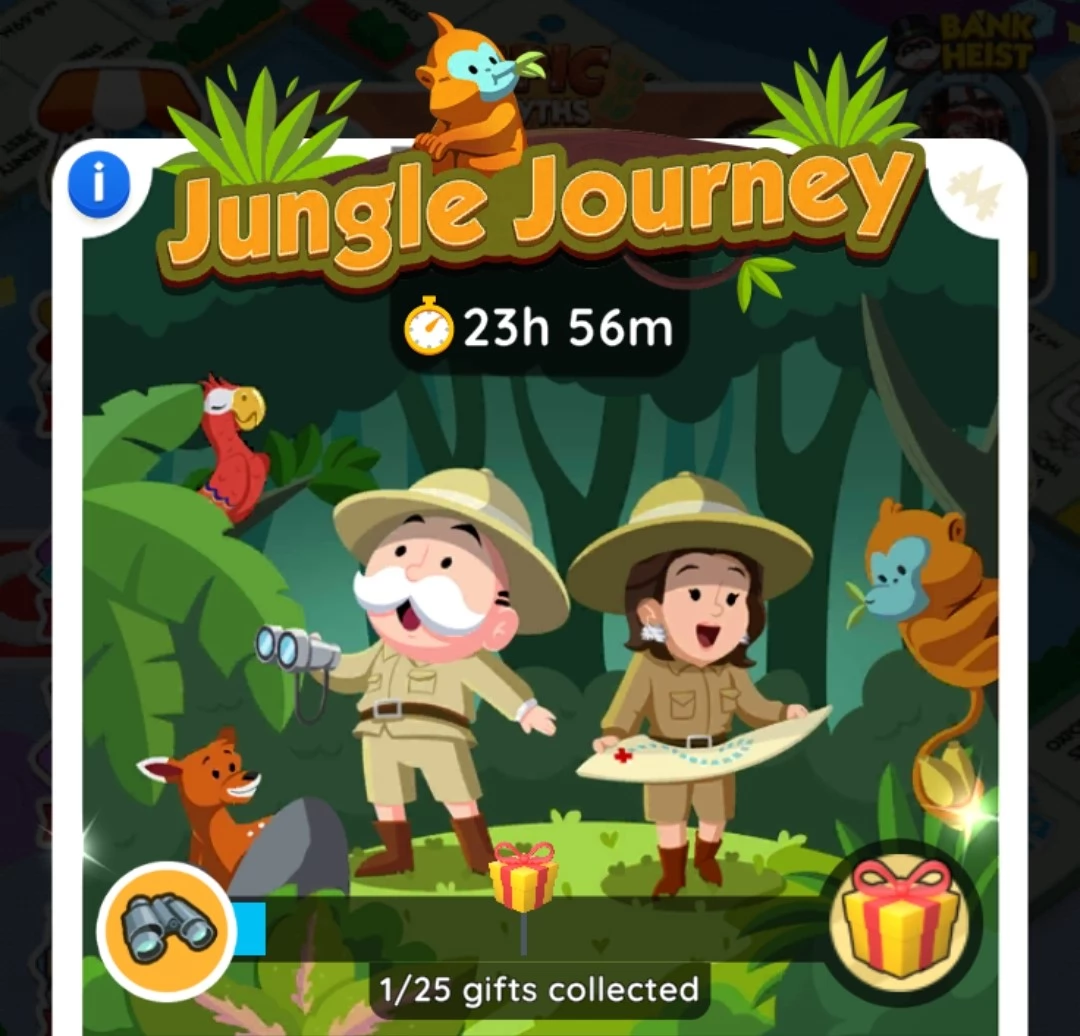 jungle journey tournament monopoly go