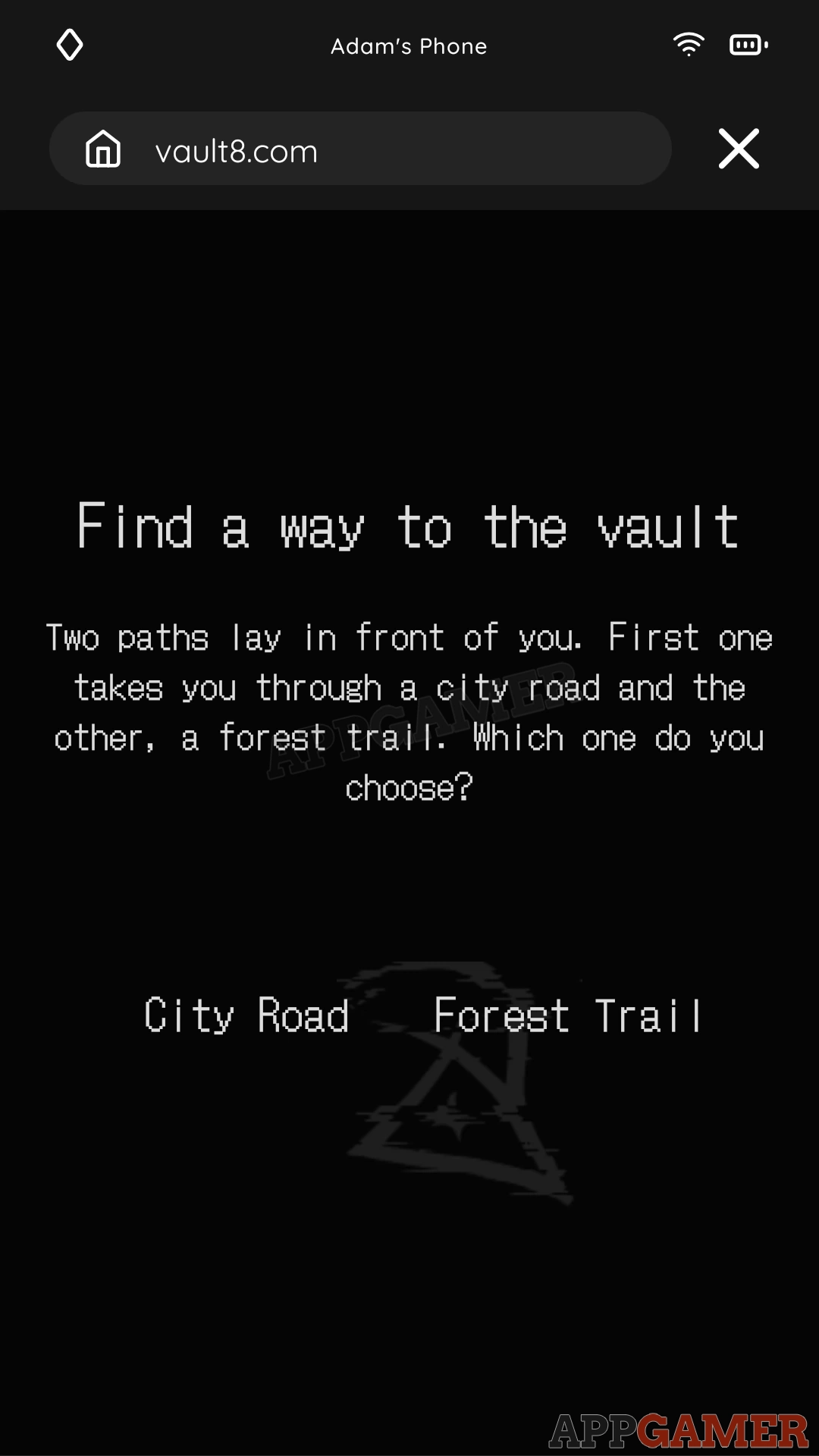 Find a way to the Vault in Vault8 - An Elmwood Trail - Crime Story