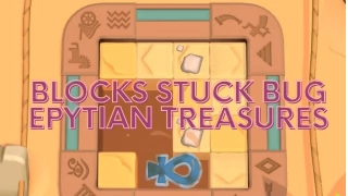Blocks Stuck in Egyptian Treasures Mini Game