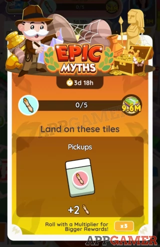 Monopoly GO Epic Myths Milestones - All Rewards and Tasks