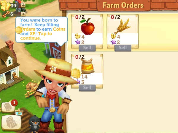 Selling resources and craft goods via the board is a good way to pick up money and XP.