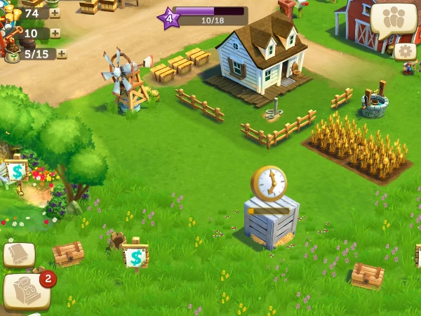 Like the main series, the player begins by expanding a very basic farm into a more advanced one...