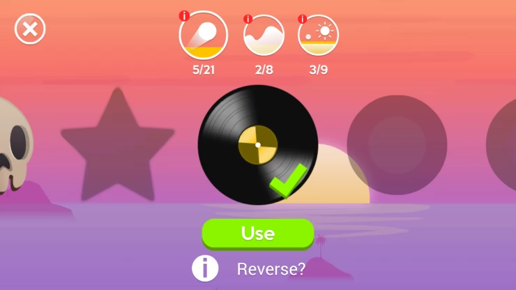 How to unlock the 'reverse' ball (vinyl record)