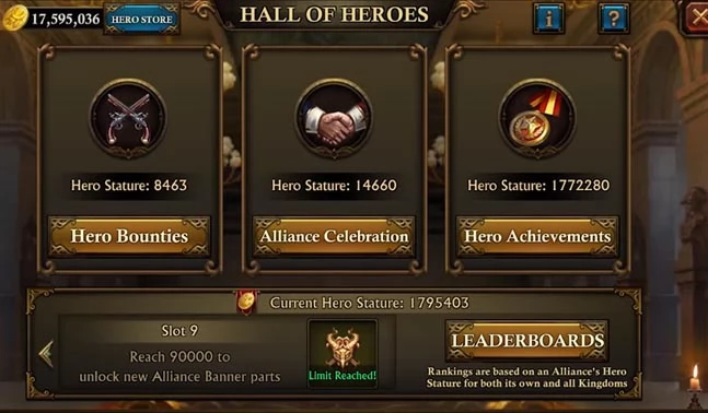 What is the Hall of Heroes for?