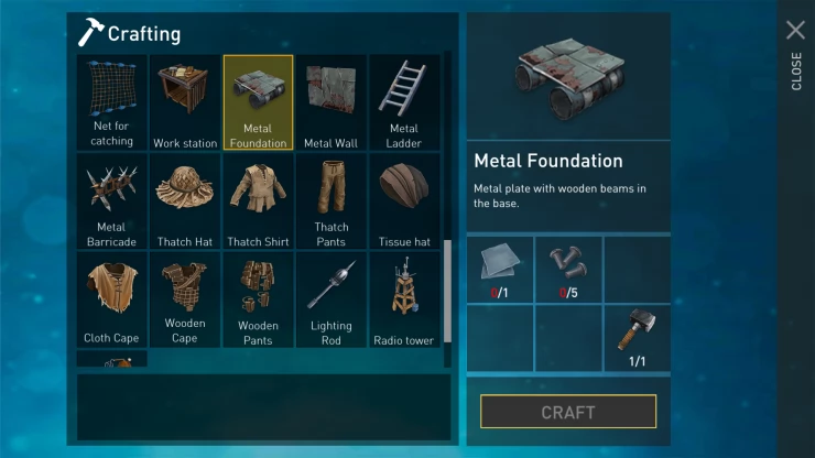 Traps and Metal Items