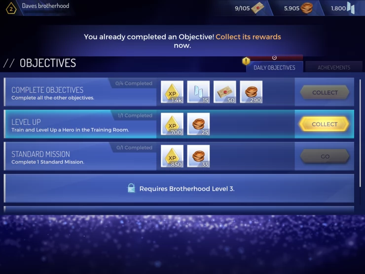 Daily Objectives