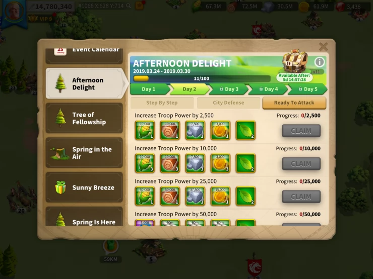 Afternoon Delight Event - Rise of Kingdoms