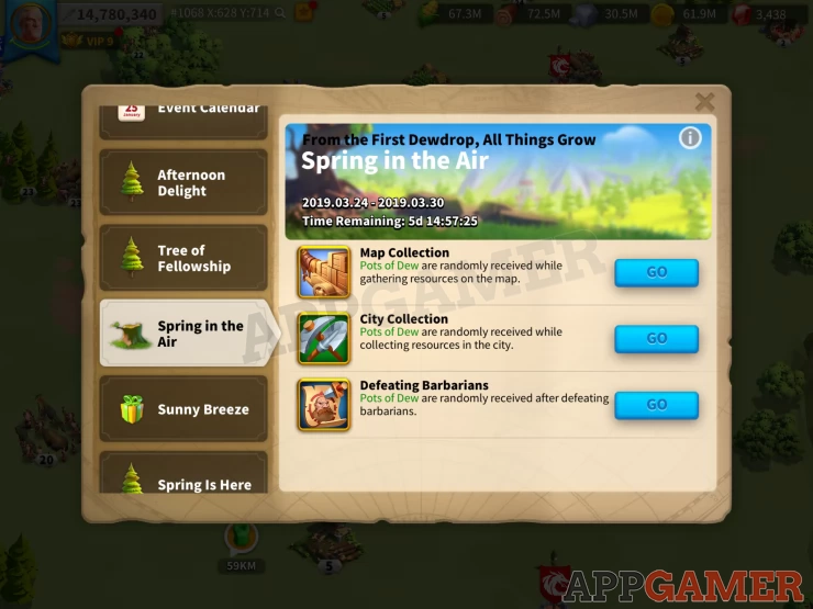 Spring in the Air Event - Rise of Kingdoms