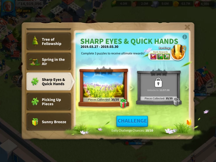 Sharp Eyes and Quick Hands Event