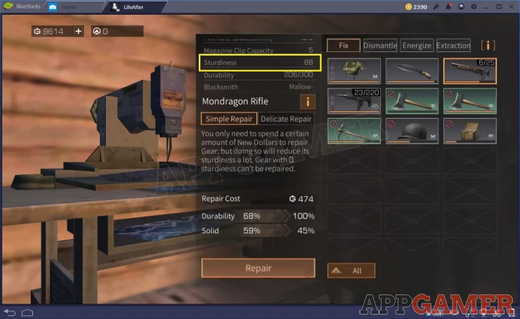 How to craft the repair bench in LifeAfter