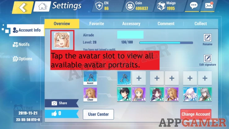 How to Change your Avatar