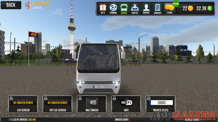 What customizations can I add to my bus?