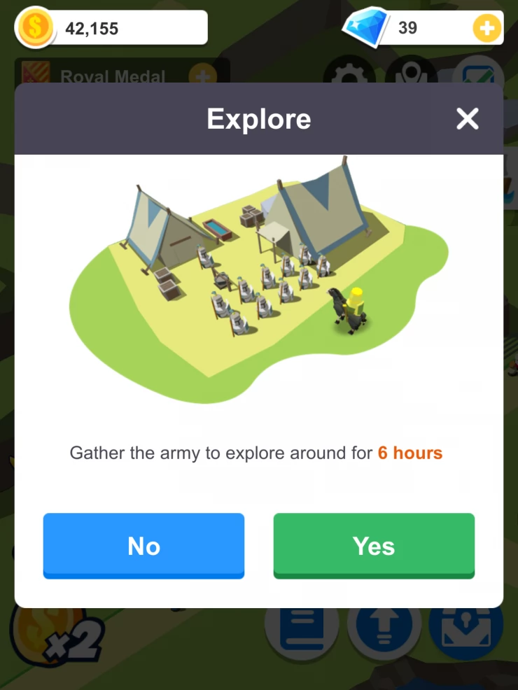Explore with Your Army