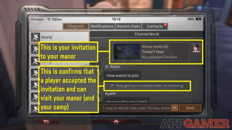 How to Send Manor Invites?