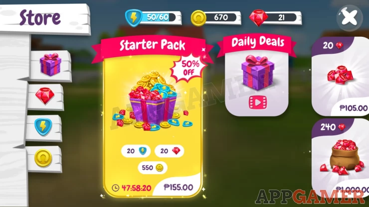 Starter Pack and Daily Deal