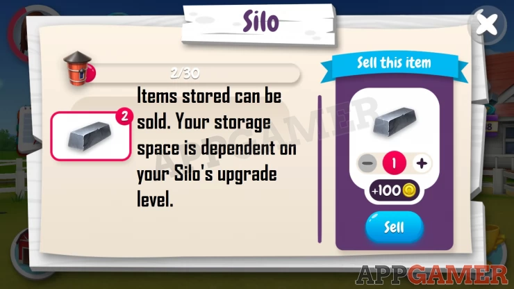 Selling items using the Silo