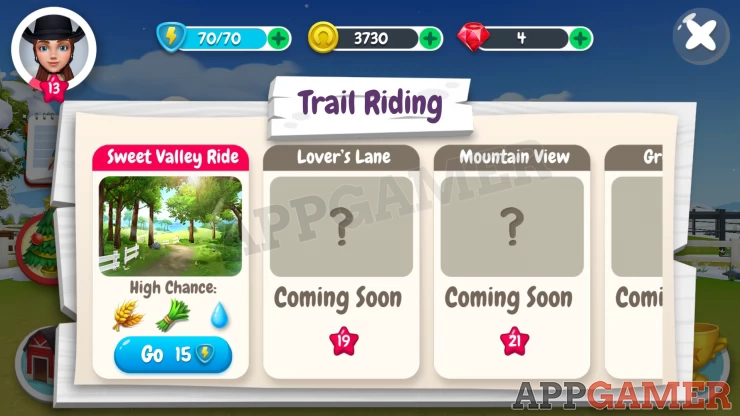 Trail Riding List