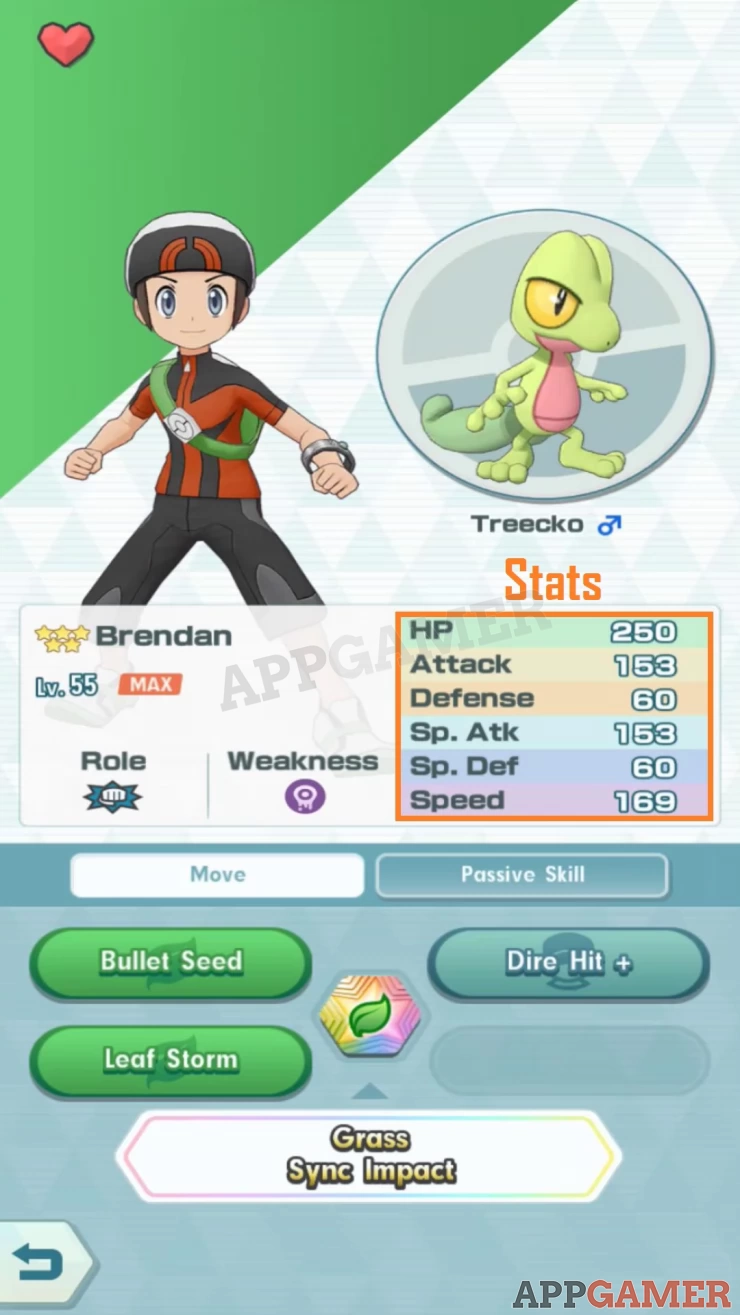 What are the different stats in Pokemon Masters?