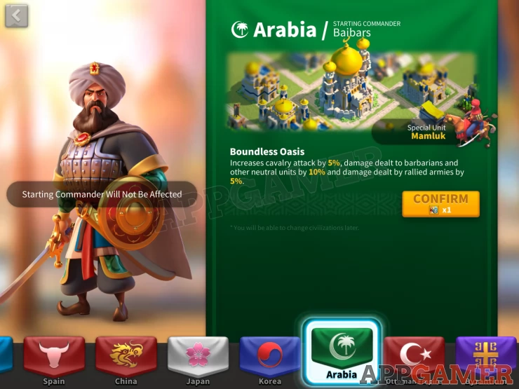 Arabia - Strong against Barbarians