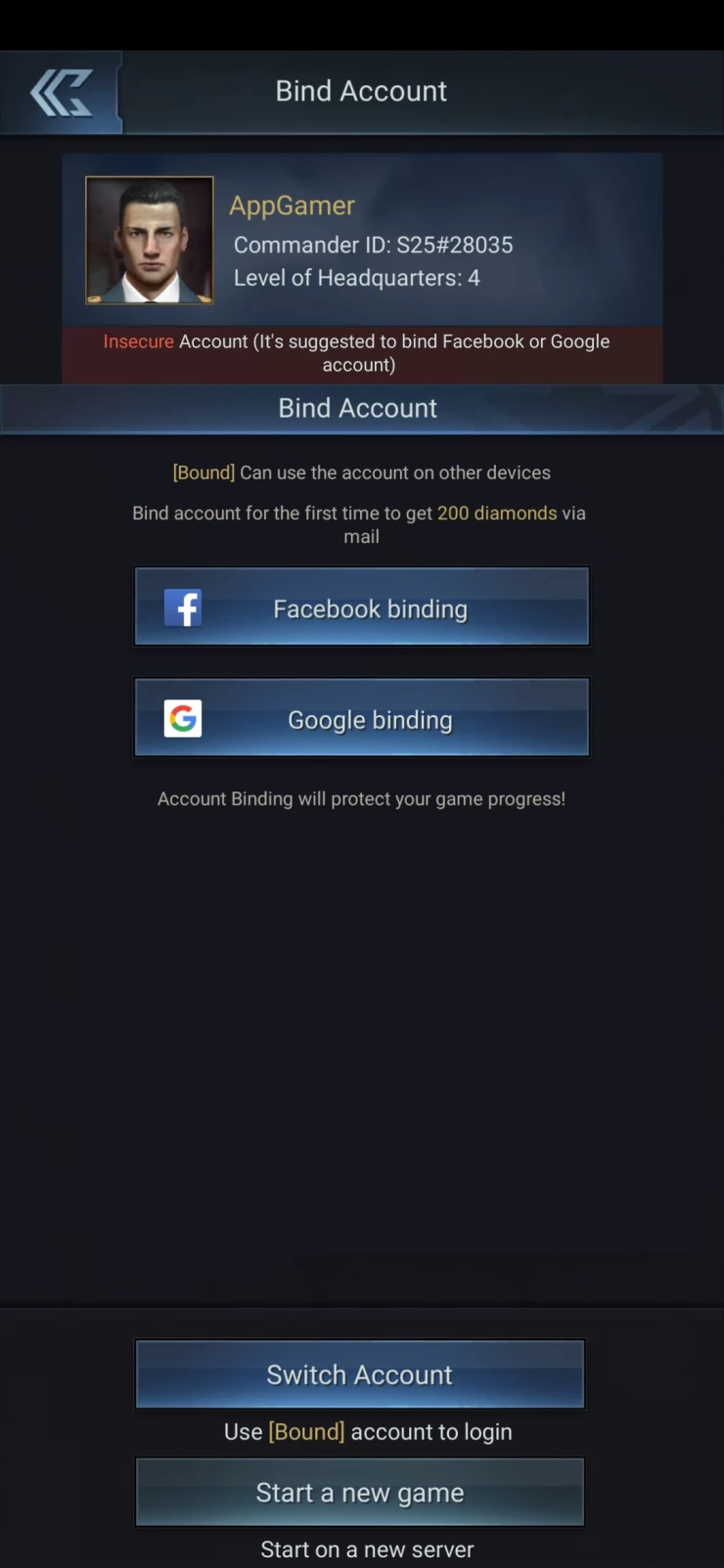 Bind Your Account to Keep it Safe