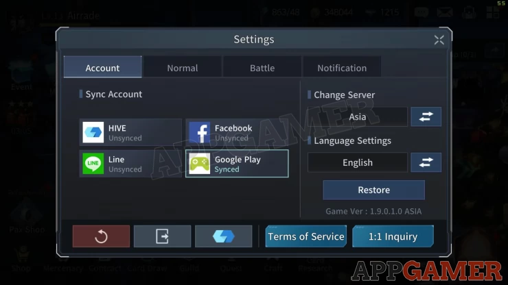 How to Sync, Restore, and Reset Account
