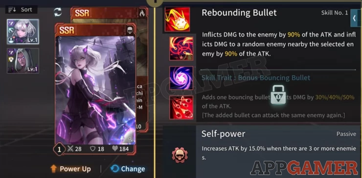 An example of a skill card