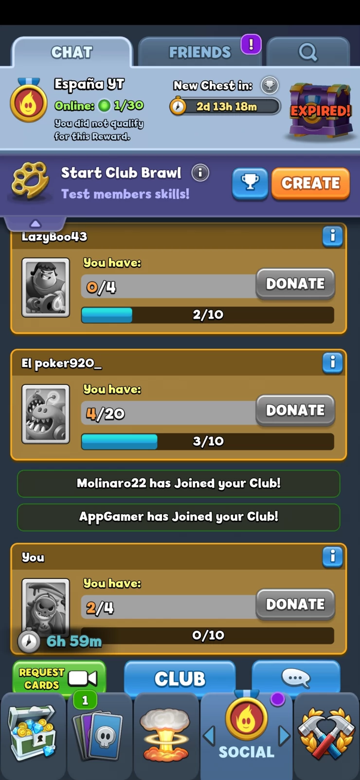 Join a Club to Request Cards and Donate Cards