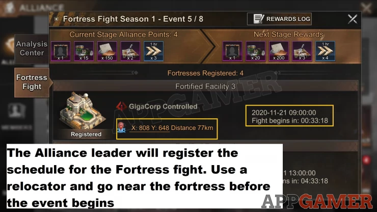 Fortress Fight Registration and Schedule