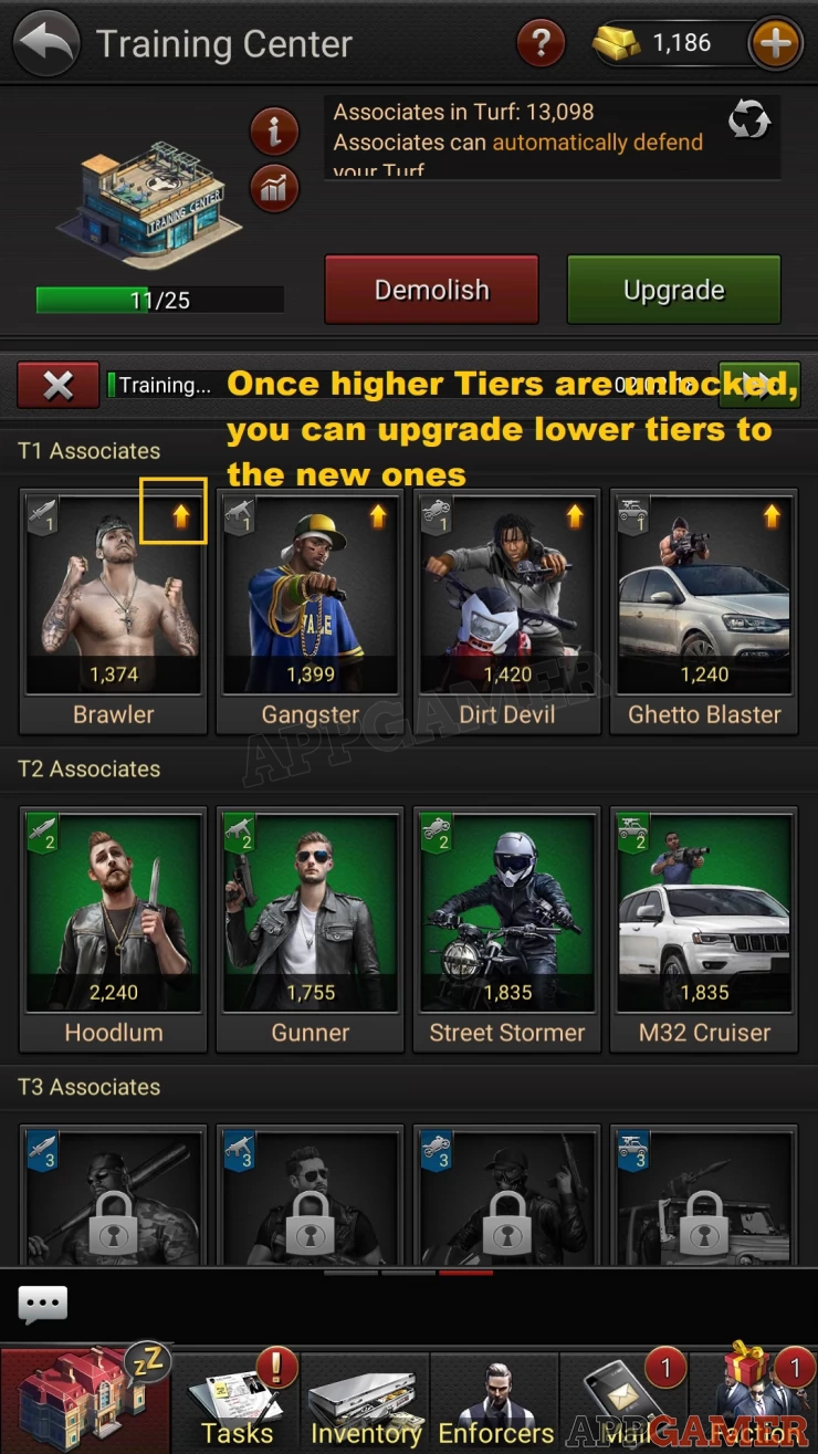 You can upgrade lower tier to higher ones once unlocked